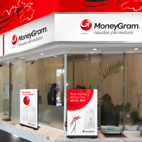 MONEYGRAM AĢENTŪRAS BIROJA DIZAINS